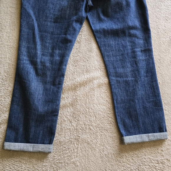 DL1961 Stevie Mid Rise Cuffed Slim Boyfriend Distressed jeans in Hawley size 32 - Picture 9 of 13